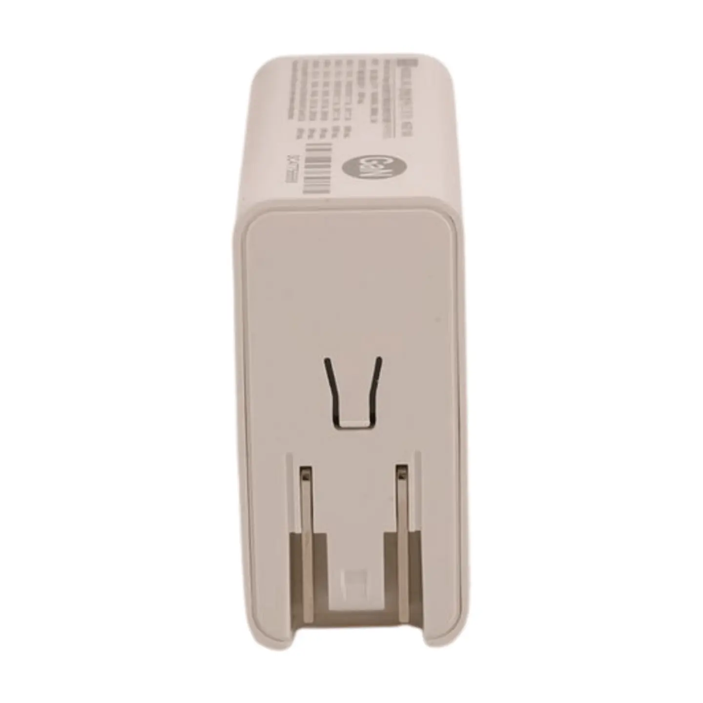 Mean Well NGE100 Series GaN Charger with a foldable plug design for compact and portable use