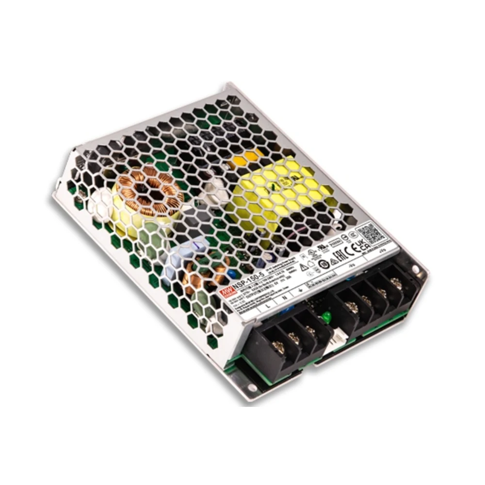 MEAN WELL NSP-150 Series 150W AC/DC enclosed power supply with PFC and industrial metal housing