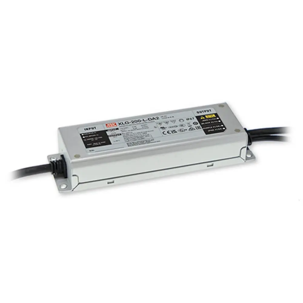 MEAN WELL XLG-200-DA2 Series 200W DALI-2 LED driver for outdoor LED lighting