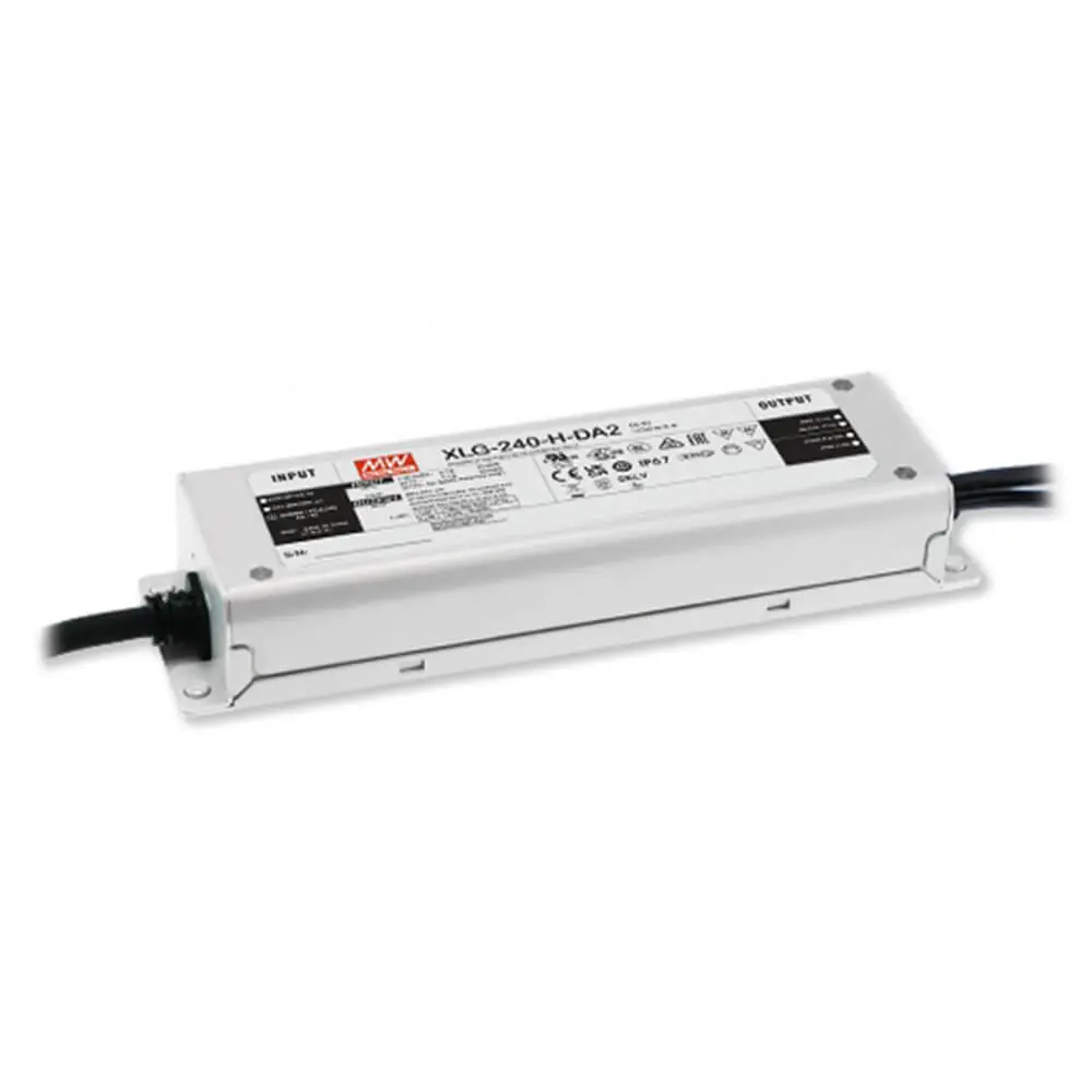 MEAN WELL XLG-240-DA2 Series 240W DALI-2 LED driver for outdoor LED lighting
