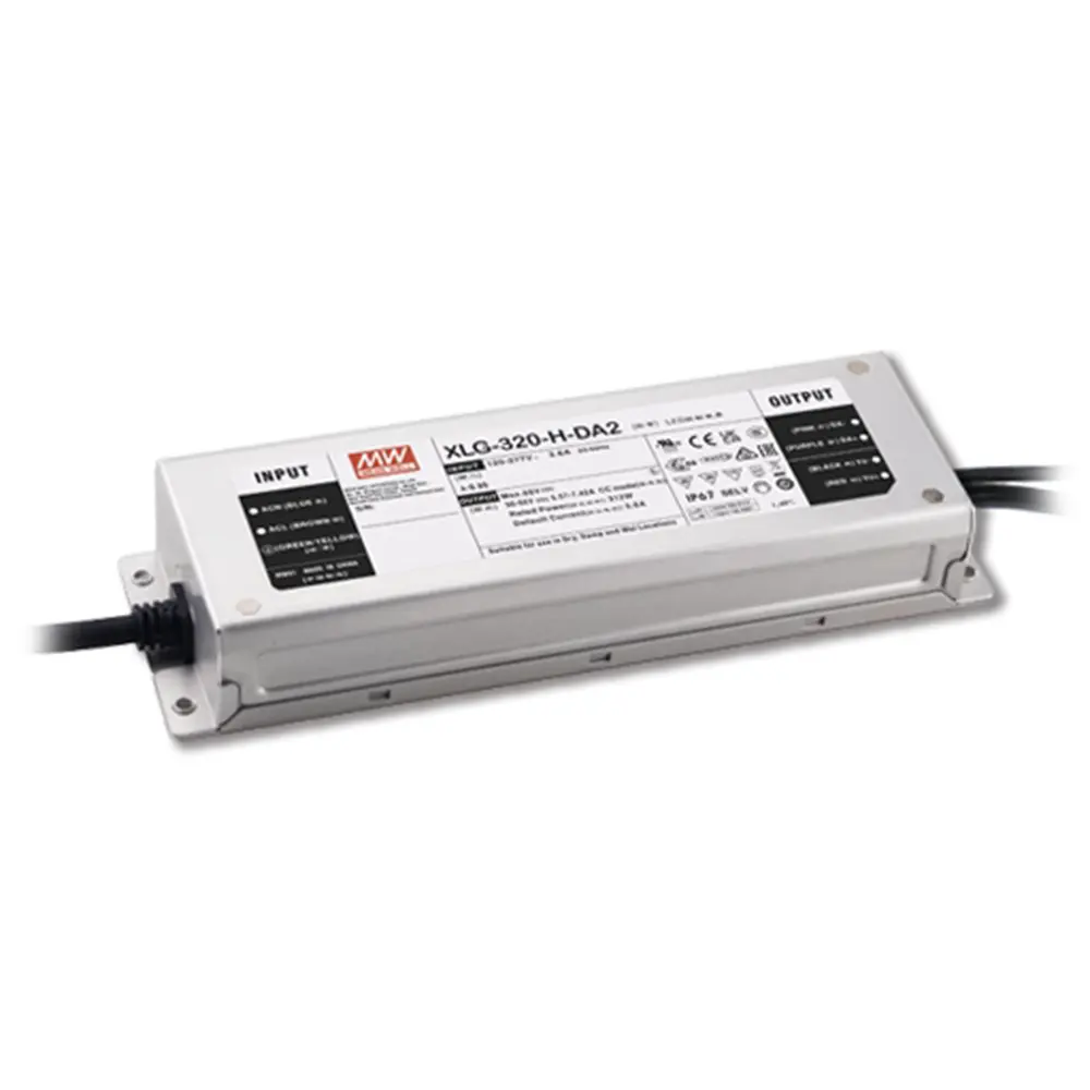 MEAN WELL XLG-320-DA2 Series 315W DALI-2 LED driver for outdoor LED lighting